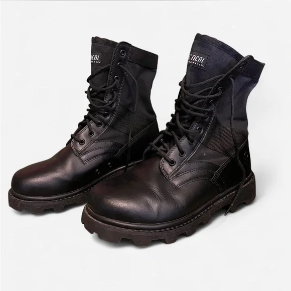 Black Tactical Performance Mens Combat Boots Size 11 - Picture 2 of 8